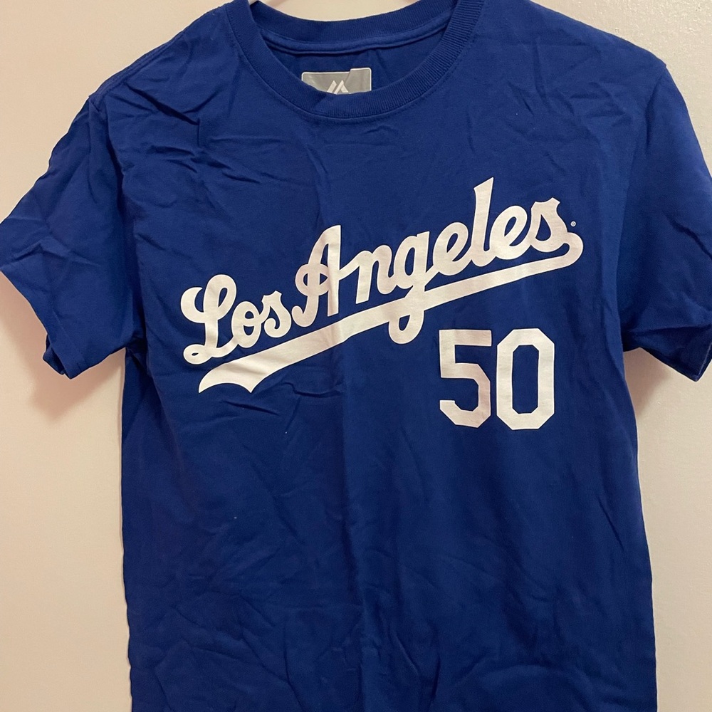 Majestic Blue and White Dodgers Tee